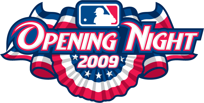 MLB Opening Day 2009 Special Event Logo v2 iron on transfers for T-shirts